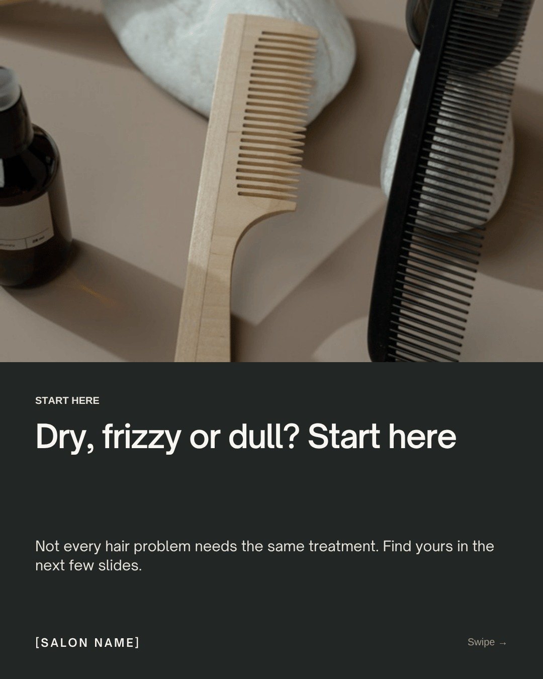 Hair Salon pack, sample Q4 Instagram post 3
