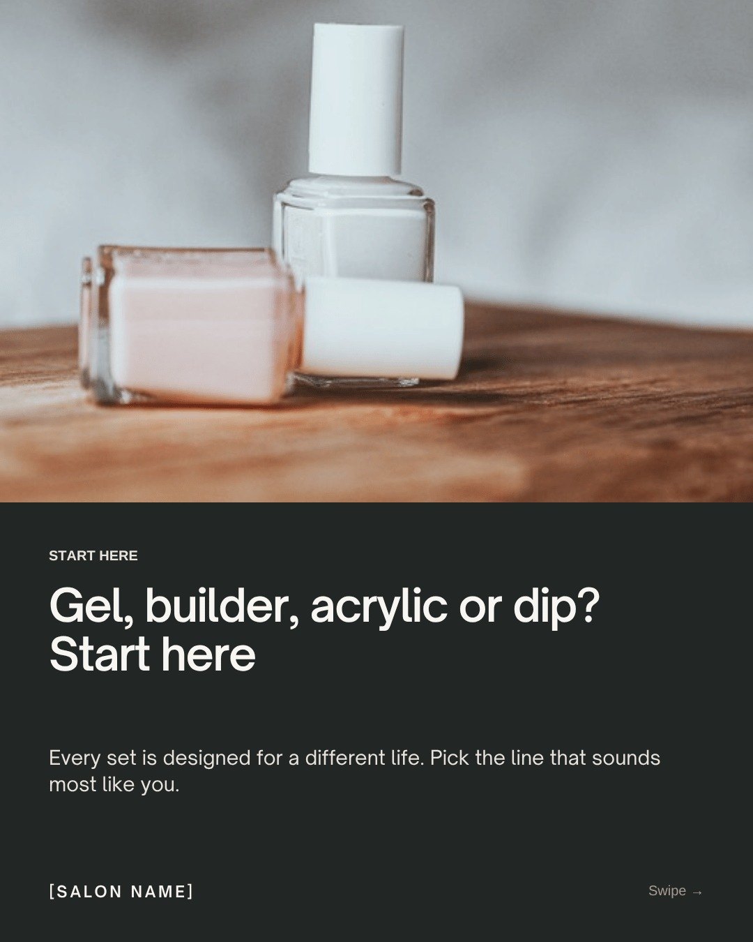 Nail Salon pack, sample Q4 Instagram post 3
